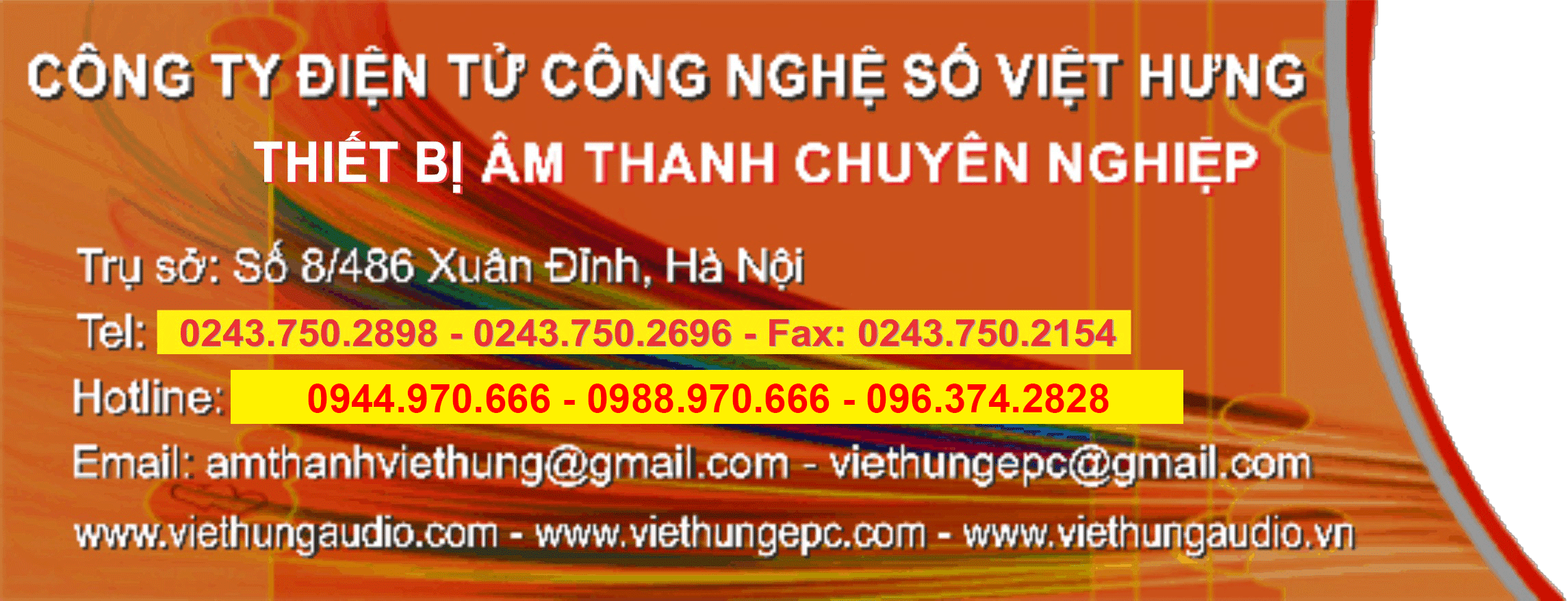 banner Việt Hưng Audio