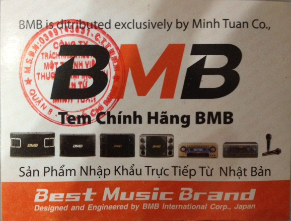  Tem chính hãng BMB có dấu chứng nhận của Nhà Nhập khẩu