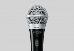 Micro Shure PG48-LC, micro có dây mang đến âm thanh tuyệt vời cho hát karaoke, thuyết trình