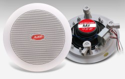 Loa âm trần VSAT-818 thiết kế hình tròn sang trọng, tông màu trắng nổi bật, chất lượng âm thanh đỉnh cao
