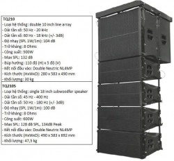 Loa Line array cao cấp cho hệ thống âm thanh sân khấu, quán bar, karaoke, tiệc cưới  LA210