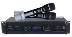 Amply karaoke 800W x 2 kênh - Đẩy liền vang kèm micro không dây AAV CM-800