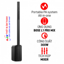 Loa Bose L1 Pro8 (300W, Hệ thống PA di động, Bluetooth, tích hợp Mixer, AUX)