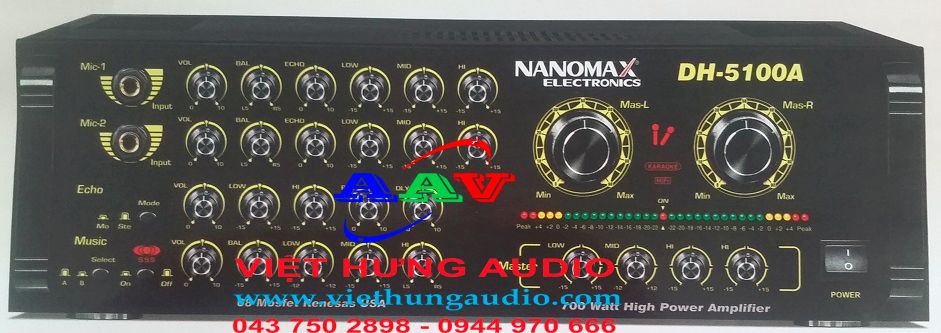 Amply Nanomax DH-5100A | Amply chuyên dùng cho hát karaoke đẳng cấp