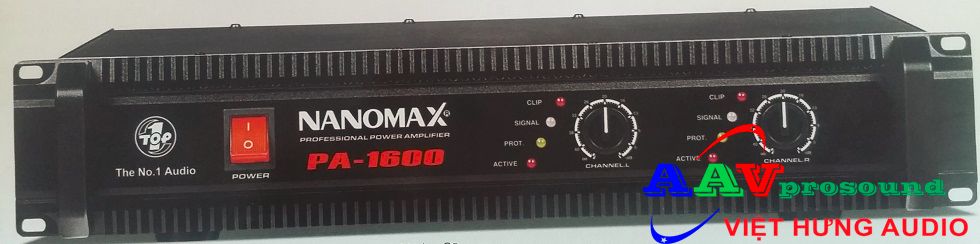 Amply Nanomax PA-1600 | Amply dùng cho âm thanh sân khấu hội trường