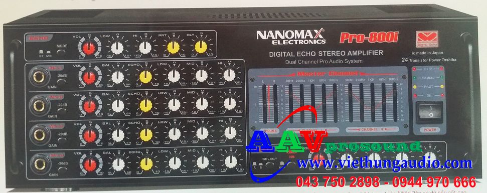 Amply Nanomax Pro-800i chất lượng cao, giá tốt tại Việt Hưng