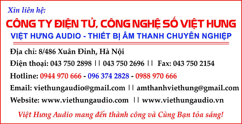 Việt Hưng Audio chuyên tư vấn thiết kế lắp đặt âm thanh ánh sáng chuyên nghiệp